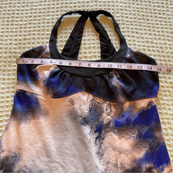 Lululemon Scoop Me Up Tank Milky Way Multi Print Blue / Black Size 8 - Picture 10 of 11